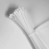 Нейлоновые белые пластиковые кабельные стяжки, 2.7мм, 250мм, 200 шт, фиксаторы в комплекте