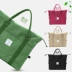 Túi du lịch xách tay nhỏ túi hành lý có thể được thiết lập xe đẩy trường hợp di động mua sắm túi lưu trữ túi giản dị vai túi nữ