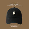 Black R standard soft top baseball cap good version