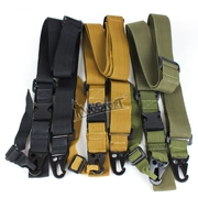Mỹ duy nhất đa chức năng dây buộc dây đai chiến thuật đôi điểm sling kim loại sling nhiệm vụ dây buộc dây ngoài trời tráng