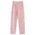 Pajama quần của phụ nữ mùa thu hai mặt quần cotton cộng với phân bón XL eo cao có thể được đeo bên ngoài của mẹ nhà giản dị quần mùa thu và mùa đông
