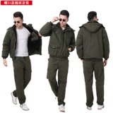 Зимняя куртка для работы, утепленный камуфляжный комплект, увеличенная толщина