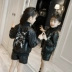 Áo khoác bé gái mùa thu 2018 mới cho bé áo gió bé gái pu áo khoác da bé trai phiên bản Hàn Quốc áo khoác in hình thủy triều