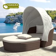 Giường đơn ban công giường vườn giường có thể ngả biệt thự sân vườn hồ bơi mái hiên ngoài trời