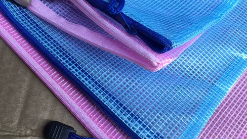 Высококачественная сетчатая сумка с молнией для папок