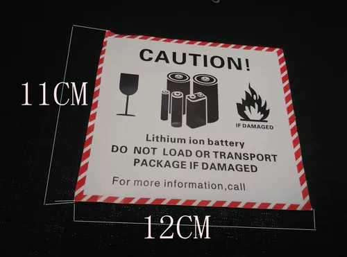 UN3481 Взрыва -Наклейка с напряжением, авиационная метка батареи