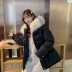 Quần áo cotton chống mùa nữ 2019 áo khoác mùa đông mới áo khoác cotton bánh mì Hàn Quốc đoạn ngắn áo bông nhỏ thủy triều - Bông áo phao ba lỗ nữ Bông