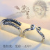 S925 sterling bạc chặt chẽ nhẫn chính tả Thái bạc Sun Wukong vàng hoop dính một cặp nhẫn nam và nữ cặp sinh viên nhẫn nhẫn vàng tây nam Nhẫn