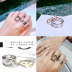 S925 sterling bạc chặt chẽ nhẫn chính tả Thái bạc Sun Wukong vàng hoop dính một cặp nhẫn nam và nữ cặp sinh viên nhẫn nhẫn vàng tây nam Nhẫn