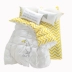 Ins đơn giản Bắc Âu vịt cotton bốn mảnh bộ đồ giường cotton sheets giường 1.2 1.2 m ba mảnh chăn ga gối đệm Bộ đồ giường bốn mảnh