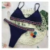 2018 mới AliExpress màu rắn bikini năm cánh sao băng ruy băng nữ áo tắm gợi cảm bikini bikini