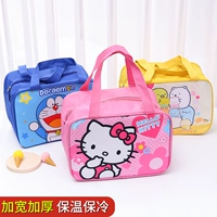 Милая сумка для ланча для школьников, детский портативный вместительный и большой мультяшный термос
