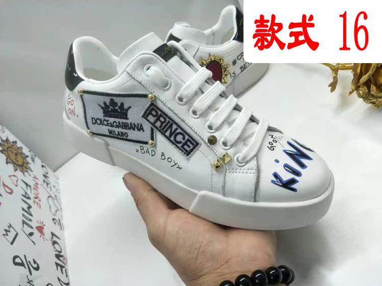 Style (16)European station 2020 new pattern cowhide Round head Frenulum letter leisure time fashion Little white shoes Low Gang men and women shoes Couple shoes
