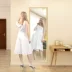 Gương miễn phí dán gương nhà toàn thân gương nữ tường gương treo tường gương phù hợp gương - Gương