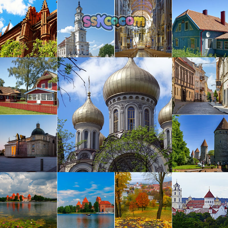 高清JPG素材立陶宛风景建筑图片维尔纽斯十字架山教东欧洲摄影照