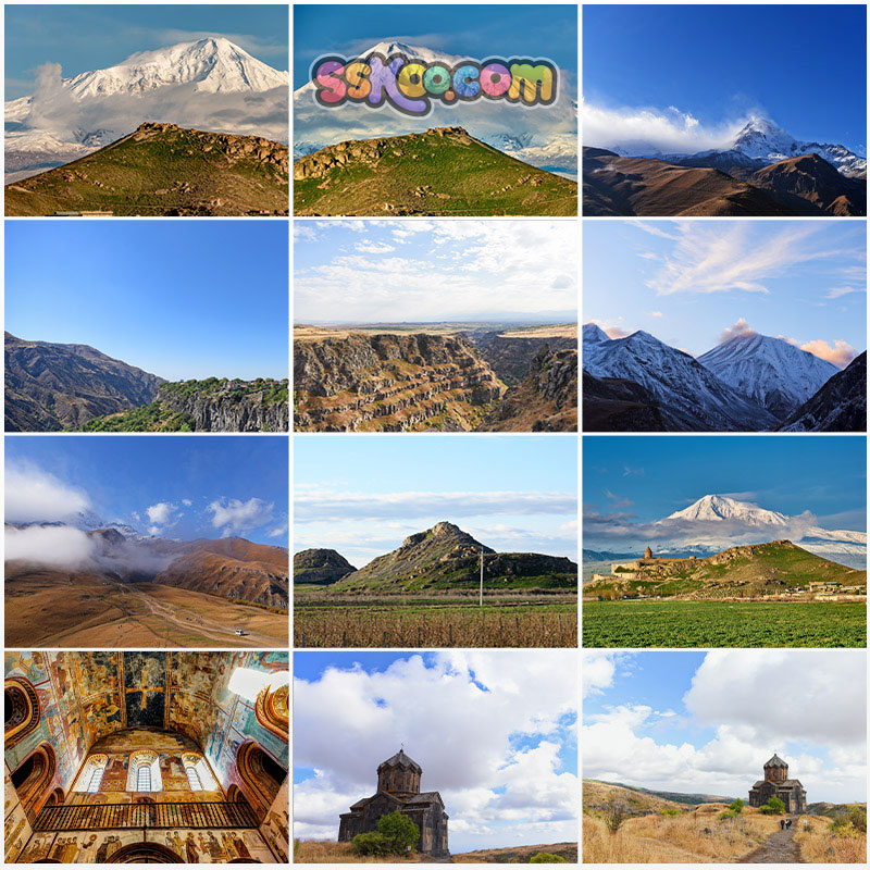 亚美尼亚风景神庙修道院埃里温塞万湖旅行JPG 图片插图摄影素材