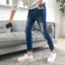 Mua một gửi tất cả các ống căng jeans nam mùa xuân và mùa thu mùa hè trung niên cao eo sâu người đàn ông giản dị của quần phần mỏng lỏng Cao bồi