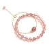 Dâu tây tự nhiên pha lê bracelet nữ Hàn Quốc phiên bản của cá tính đơn giản hồng pha lê lừa peach chuyển hạt bracelet món quà sinh nhật