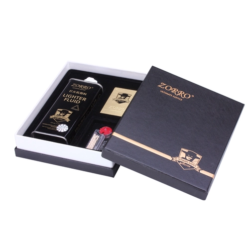Оригинальная подарочная коробка на керосине, комплект, зажигалка, аксессуары, 133 мл
