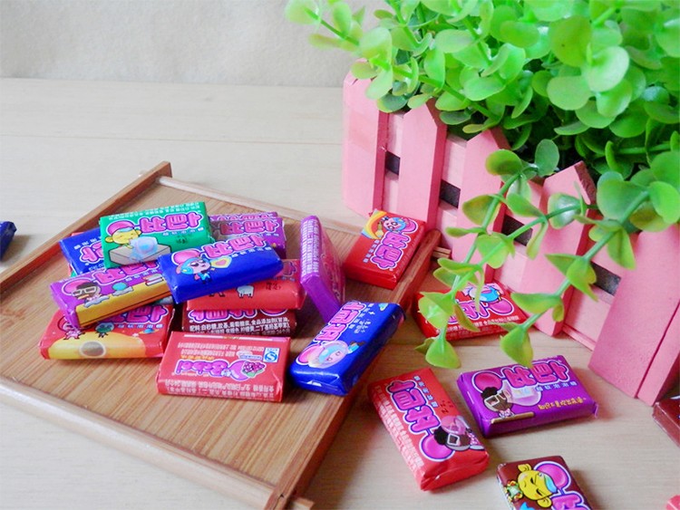 童趣80后怀旧零食 比巴卜软泡泡糖 内带纹身贴多种口味