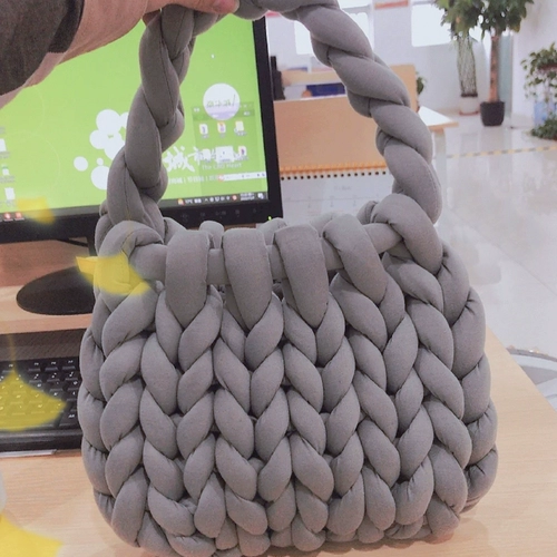 Плетеная сумка через плечо ручной работы, крючок для вязания, клубок пряжи, набор материалов, 2см, «сделай сам»