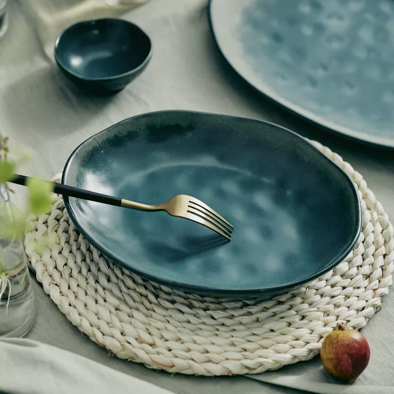 Playing Nordic INS Peacock Green Irregular Date Collection High -value Fish Disk Vanades Creative Creative