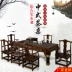 Vua 2 mét 36 kung fu bàn trà và ghế kết hợp của bảng bảng trà bàn trà cổ đồ gỗ trà đạo Trung Quốc rắn gỗ bàn hội nghị - Bàn trà