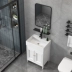 Tủ gương treo tường phòng tắm kết hợp lavabo tủ gương phòng tắm thông minh hiện đại khung nhôm 
