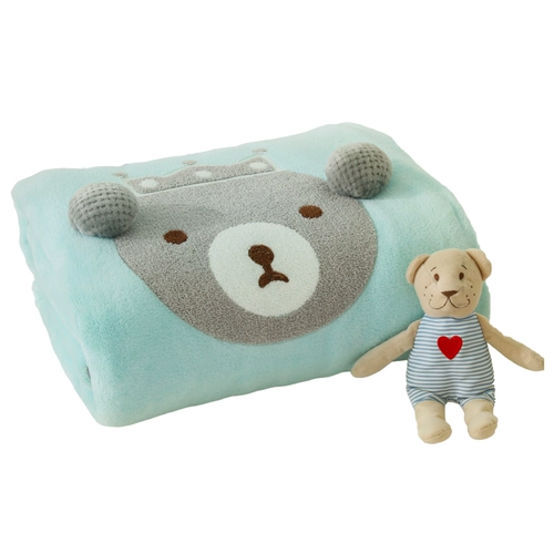 Детский флисовый двусторонний пододеяльник, коралловое утепленное одеяло для детского сада