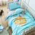 Trẻ em giường em bé giường 6 mảnh thiết lập với lõi mẫu giáo quilt ba mảnh giường ngủ 褥 bé bông quilt cover