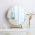 Gương trang điểm Bắc Âu hiện đại tối giản tròn phòng ngủ vanity gương máy tính để bàn gương sắt IKEA gương tường - Gương