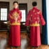 2017 Wu Qilong Liu Shishi Trung Quốc váy cưới hiển thị Wo chú rể men bánh mì nướng Tang phù hợp với mùa thu trang phục dân tộc Trang phục dân tộc