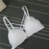 X4-8 văn học fan hâm mộ không có vòng thép màu đen và trắng ren tam giác cup bikini sexy áo ngực Bikini