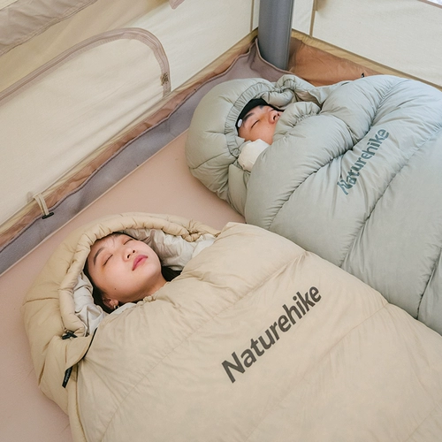 Naturehike Зимний спальный мешок с пухом для взрослых, дорожная удерживающая тепло палатка для кемпинга, увеличенная толщина