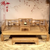 Кровать Luohan с твердым деревом бревен китайского антикварного коллапса Комбинация Современная новая китайская дзен, дракон и кровать Лухан