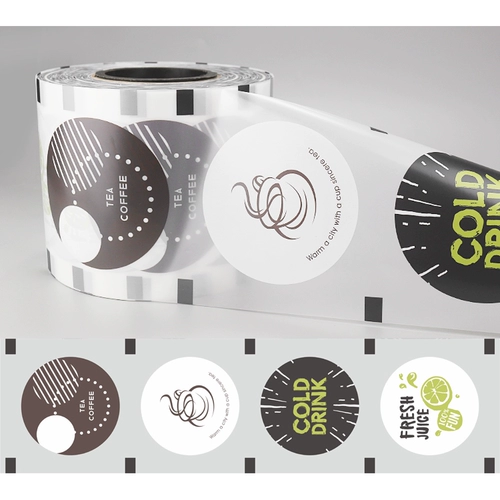 One -Time 90/95 Калибр бумажный пластик Универсальный молочный чай пластиковый инъекция пластиковая чашка прозрачная герметичная пленка на заказ логотип