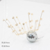 Trang trí bánh nướng Crystal Star Crown Bánh trang trí Starry Crown Trang trí Trang trí Món tráng miệng - Trang trí nội thất tự trang trí phòng ngủ handmade Trang trí nội thất