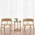 Wicker ghế ba mảnh ban công gỗ rắn giải trí bàn ghế kết hợp ghế mây bàn cà phê ba mảnh mây nội thất Bắc Âu - Bàn ghế ngoài trời / sân Bàn ghế ngoài trời / sân