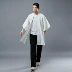 Hanfu nam phong cách Trung Quốc trang phục sinh viên hào hiệp trang phục sinh viên quốc gia mùa xuân và mùa hè tay áo rộng bên ngoài áo khoác đoạn dài - Trang phục dân tộc Trang phục dân tộc