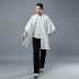 Hanfu nam phong cách Trung Quốc trang phục sinh viên hào hiệp trang phục sinh viên quốc gia mùa xuân và mùa hè tay áo rộng bên ngoài áo khoác đoạn dài - Trang phục dân tộc