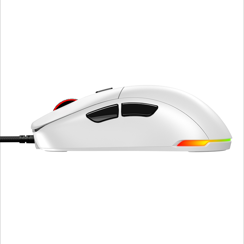 Milky White【 official be run directly by a manufacturer 】 TWO because  mouse wired game Electronic competition Eat chicken  reverent Umbrella rope 3389