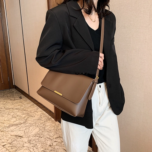 Ретро расширенная вместительная и большая брендовая сумка на одно плечо, изысканный стиль, в корейском стиле