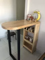 Северный твердый деревянный столик простая бар