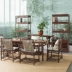 Yan Yan Raiders với cùng một chiếc ghế cũ Elm bàn trà ghế trà tủ sách đơn giản mới Trung Quốc nhà trà câu lạc bộ đồ nội thất - Bộ đồ nội thất
