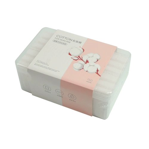 Miniso, хлопковые салфетки, мягкие натуральные ватные диски, средство для снятия макияжа, очищающее молочко, 150 штук