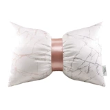Мраморная подушка с бантиком, реалистичный шелковый скандинавский розовый диван для кровати, скандинавский стиль