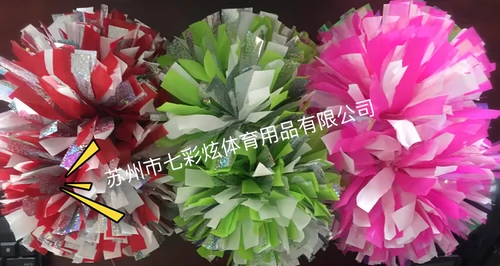 Новый продукт лазер серебряный и белый мяч для чирлика/чирлидер/чирлидер Цвет мяч/проверенный цветочный мяч