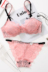 Girl Beauty House Summer Slim Lace Sponge-Free underwear Bra Set Có thể chèn Chèn Pad Pad Kích cỡ lớn Bra Nữ - Bộ đồ lót ao lot Bộ đồ lót