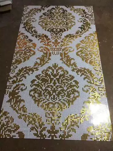 Головоломка водонепроницаемая влажность -Направленная орфографическая металлическая мозаичная крыльца