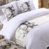 Khách sạn khách sạn bộ đồ giường vải cao cấp khách sạn giường màu rắn khăn khách sạn giường cờ giường đuôi pad bảng cờ trải giường